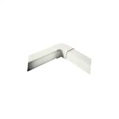 COUDE PLAT 90° 80MM BLANC