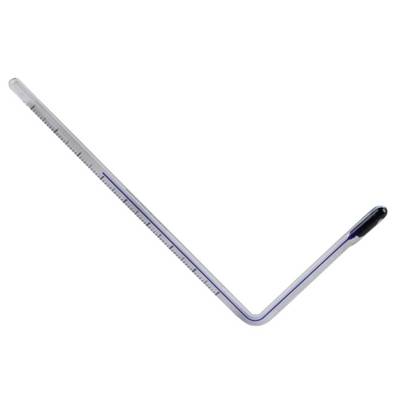 THERMOMETRE VERRE EQUERRE PL63 0-120°