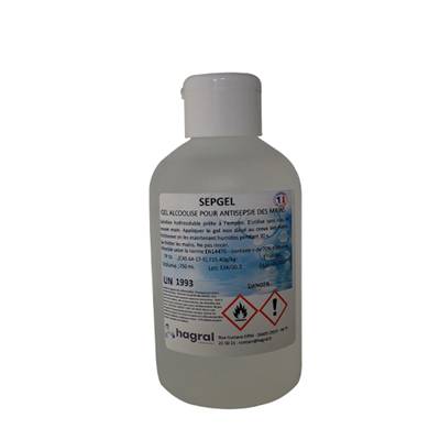 GEL ALCOOLISE POUR ANTISEPTIE FLACON 500ml