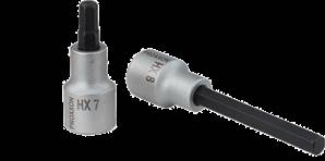 Douille tournevis 1/2" pour vis 6 pans creux, 10 mm, L 55 mm