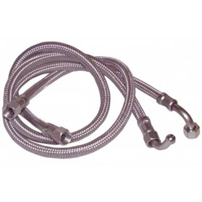 FLEXIBLE FUEL(X2) Lg:0.75M- DROIT F3/8"-COUDE 90° F 14/150