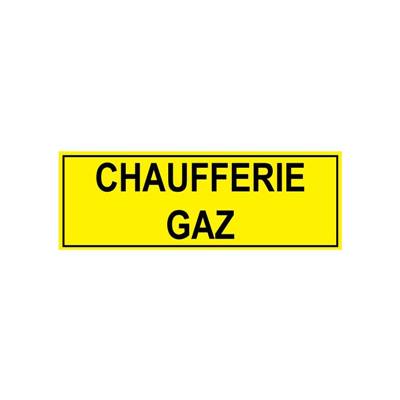 ETIQUETTE  CHAUFFERIE GAZ