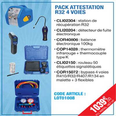 PACK ATTESTATION R32 4 VOIES
