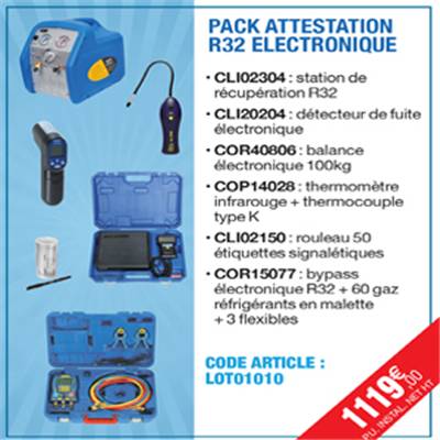 PACK ATTESTATION R32 ELECTRONIQUE