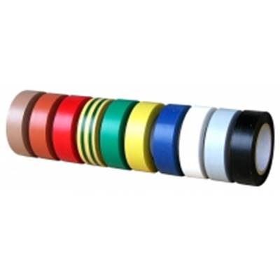 RUBAN ADHESIF PVC ELECT MULTI COULEUR( x10)