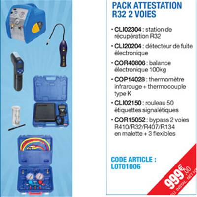 PACK ATTESTATION R32 2 VOIES