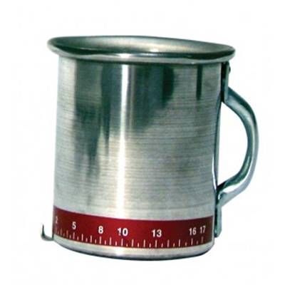 TASSE ALUMINIUM  MESURE DEBIT EAU 17L/mn